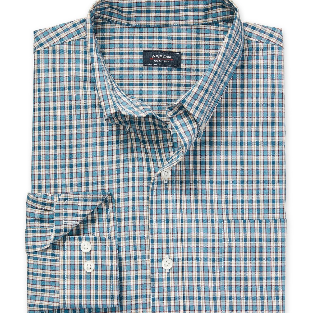 Arrow Men's Hamilton Poplin Plaid